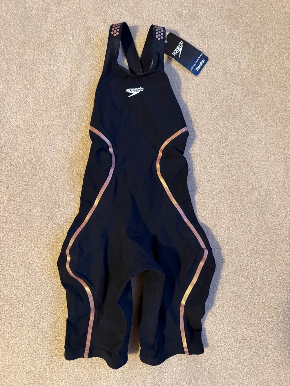 NWT Speedo Pure Intent Open Back Tech Suit Size 20